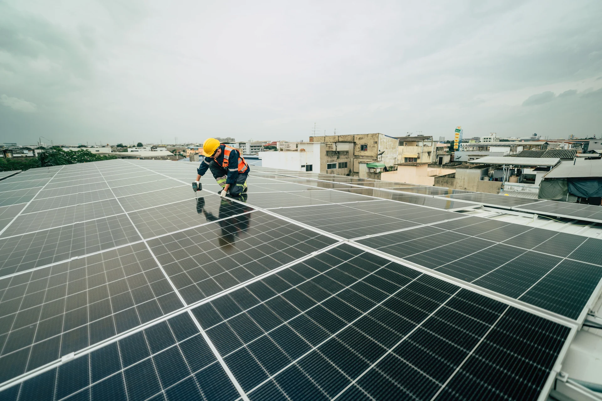 solar panel installation